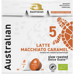 Australian Dolce gusto compatible macchiato caramel Coffee capsules 148g