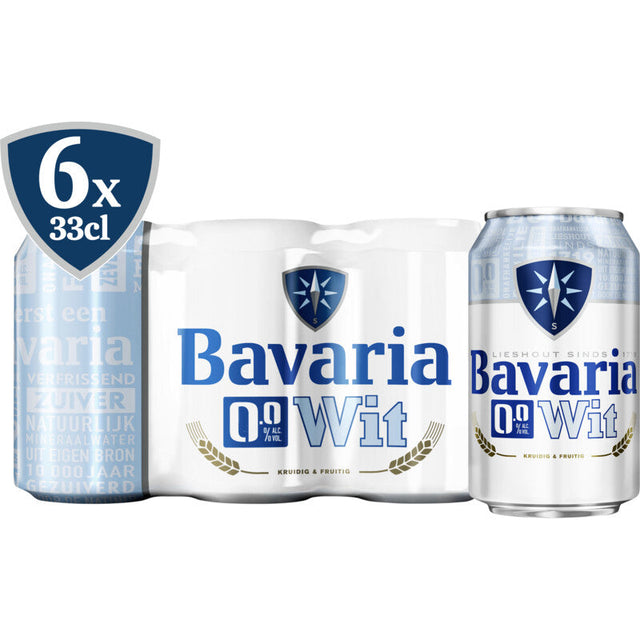 Bavaria 0.0% White Alcohol-free beer 6 × 330ml