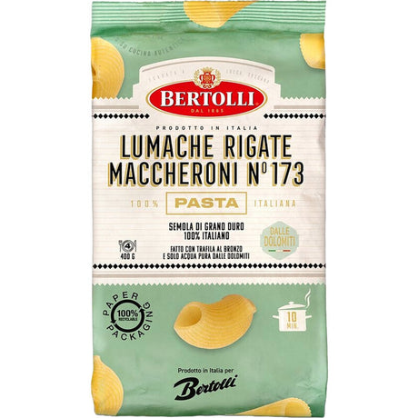 Bertolli Pasta lumache rigate maccheroni no 173 400g