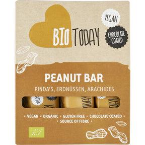 Bio Today Vegan choco bar Peanuts 120g
