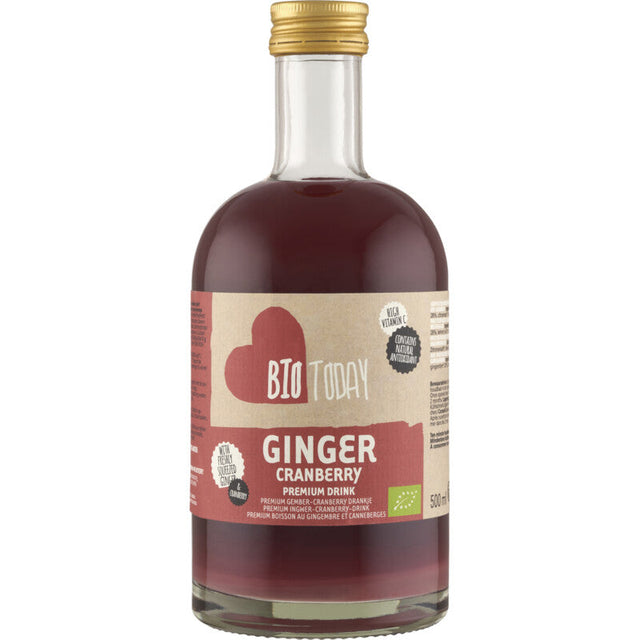 Bio Today Premium Ginger-cranberry Drink 500ml
