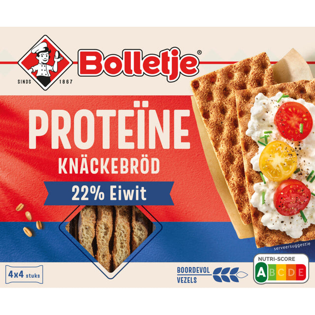 Bolletje Pro-fit kräckebröd proteïne Biscuits 255g