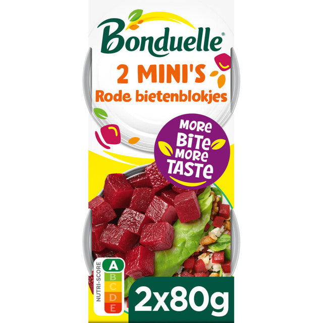 Bonduelle Red bietenblokjes 2 mini's Beetroot 160g