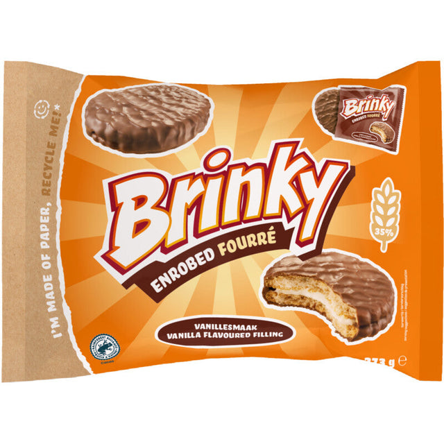 Brinky Enrobed fourre Biscuits 273g