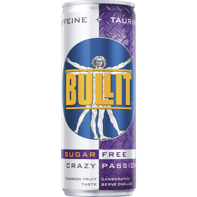 Bullit Sugarfree crazy passion Energy drink 250ml