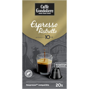 Caffe Gondoliere Espresso ristretto 20 capsules 110g