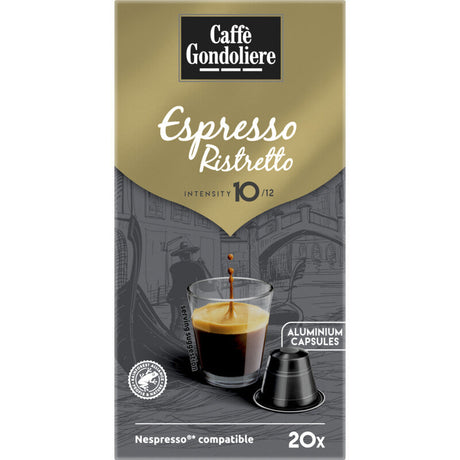 Caffe Gondoliere Espresso ristretto 20 capsules 110g