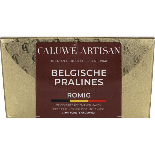 Caluwé Artisan Belgian pralines Creamy Chocolates 200g