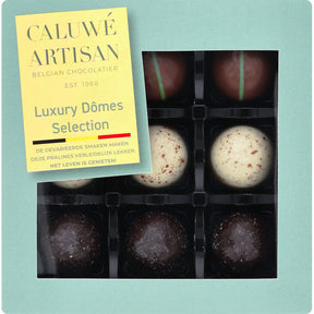 Caluwé Artisan Luxury domes selection Chocolates 110g