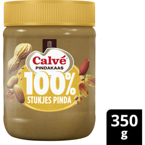Calvé 100% Peanut Butter with Peanut Pieces 350g