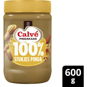 Calvé Peanut Butter 100% Peanuts Coarse 600g