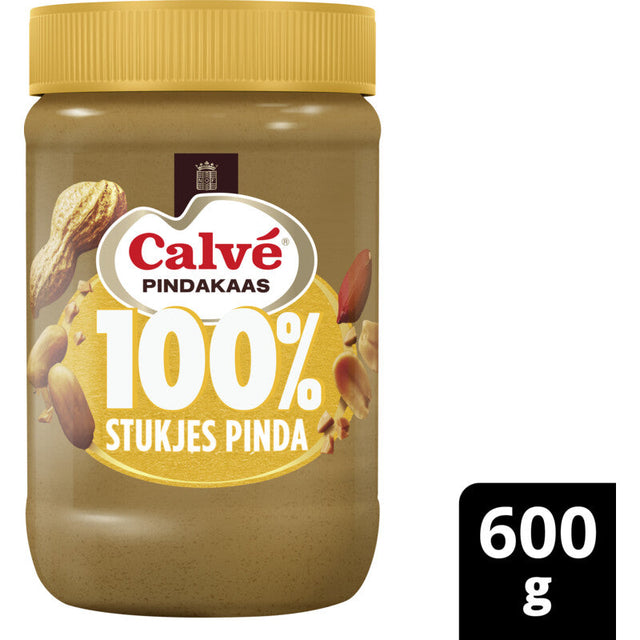 Calvé Peanut Butter 100% Peanuts Coarse 600g