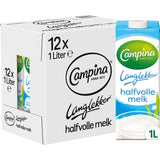 Campina Langlekker Semi-Skimmed Milk 12 × 1l