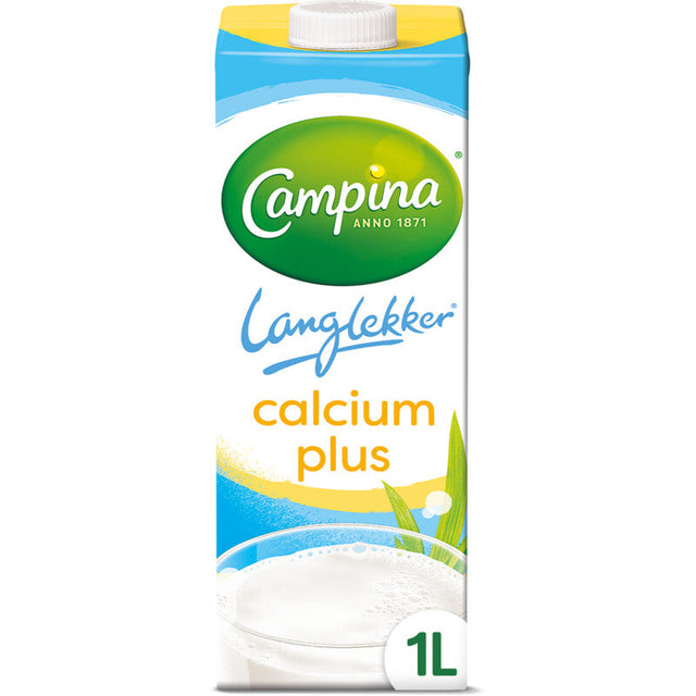 Campina Langlekker Semi-Skimmed Milk calcium plus 1l
