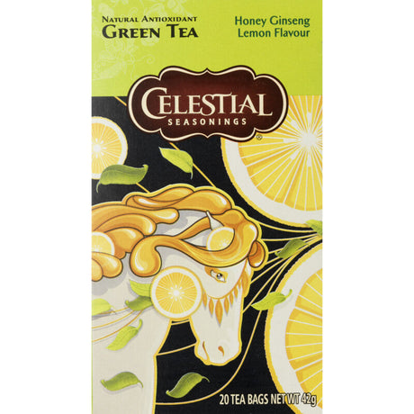 Celestial Seasonings Honey ginseng lemon green tea 42g