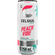 Celsius Sparkling peach vibe Energy drink 250ml