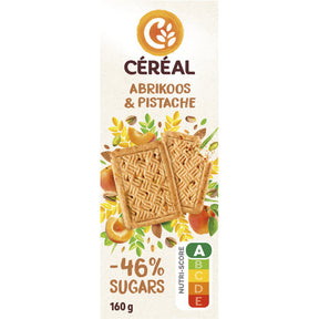 Céréal Apricot & Pistachio Biscuit Less Sugars 160g