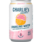 Charlie's Organics sparkling grapefruit Soft drink 330ml