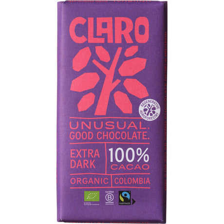 Claro Bar 100% extra dark 80g