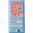 Claro Bar 55% dark orange 80g