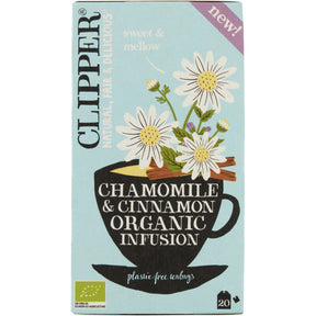 Clipper Chamomille cinnamon organic infusion Herbal tea 35g