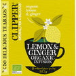 Clipper Lemon & ginger organic infusion 50-pack Herbal tea 112g
