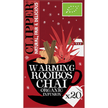 Clipper Warming rooibos chai organic infusion 35g