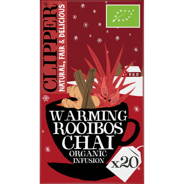 Clipper Warming rooibos chai organic infusion 35g
