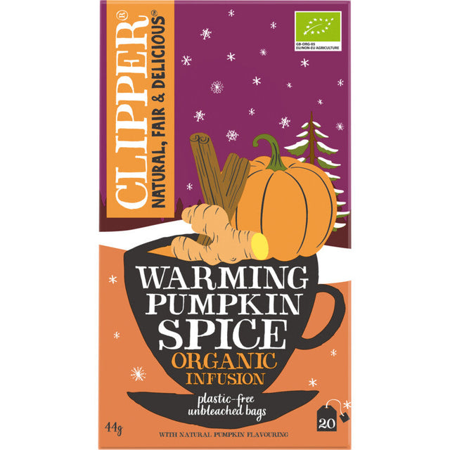 Clipper Warming pumpkin spice Herbal tea 44g