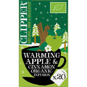 Clipper Warming apple & cinnamon organic Herbal tea 40g