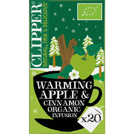 Clipper Warming apple & cinnamon organic Herbal tea 40g