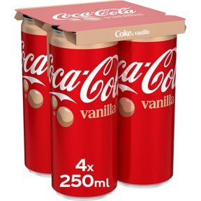 Coca-Cola Vanilla 4 × 250ml