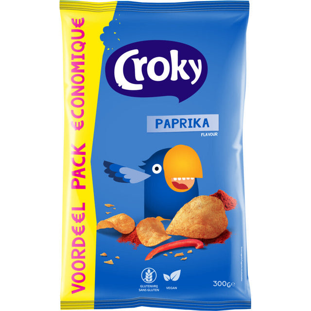 Croky Paprika Potato chips 300g