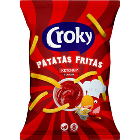 Croky Patatas fritas ketchup Potato chips 100g