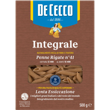 De Cecco Penne Rigate Integrale 500g