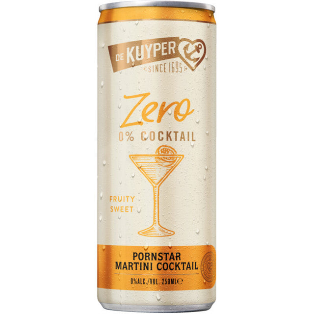 De Kuyper Pornstar martini cocktail 0.0% Alcohol-free aperitif 250ml