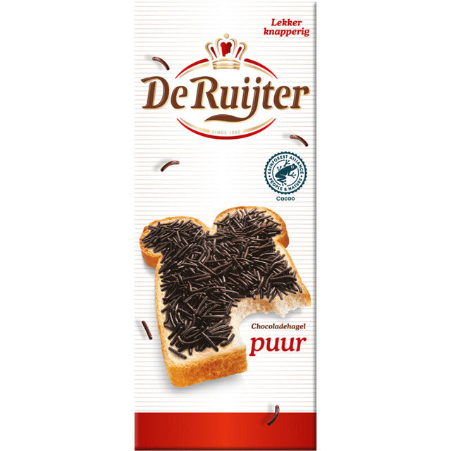De Ruijter Chocoladehagel Dark Chocolate 200g