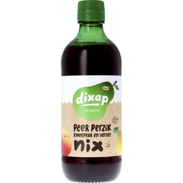 Dixap Pear Peach kweepeer Drink syrup 400ml