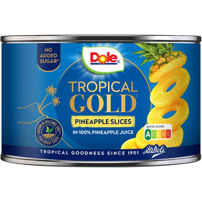 Dole Tropical gold ananasschijven op Juice 227ml