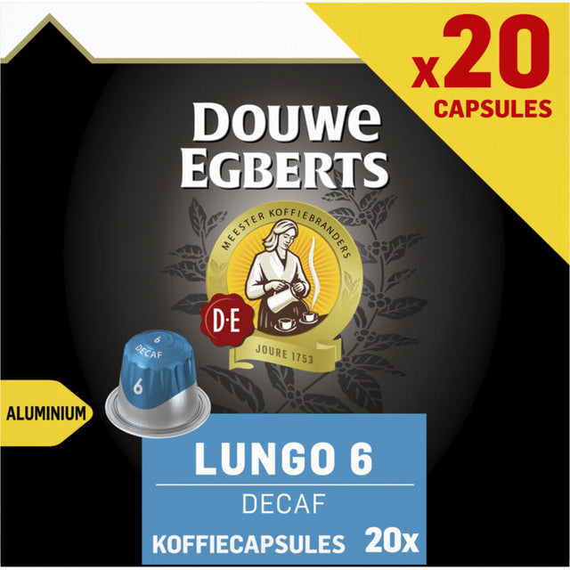 Douwe Egberts Lungo decaf 20-capsules 104g