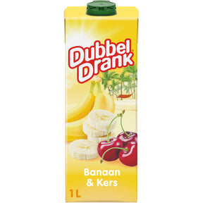 DubbelDrank Banana & Cherry Fruit drink 1l