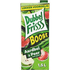 DubbelFrisss Boost Strawberry & Pear with Apple Fruit 1.5kg