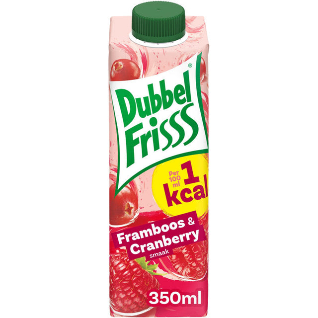 DubbelFrisss 1kcal Raspberry & cranberry Fruit drink 350ml