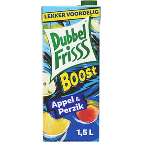 DubbelFrisss Boost Apple & Peach Fruit 1.5kg