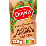Duyvis Oven roasted nutmix cashews salted 125g