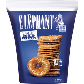 Elephant Pretzels Sea Salt Crackers and savoury biscuits 180g