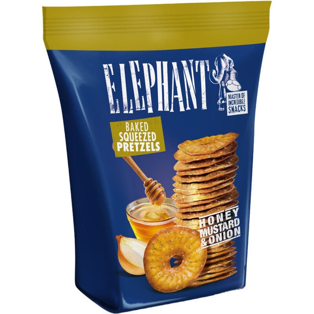 Elephant Pretzels honey mustard & onion 160g