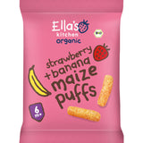 Ella's kitchen Maize puffs Strawberry + Banana 6m+ bio Baby snacks 20g