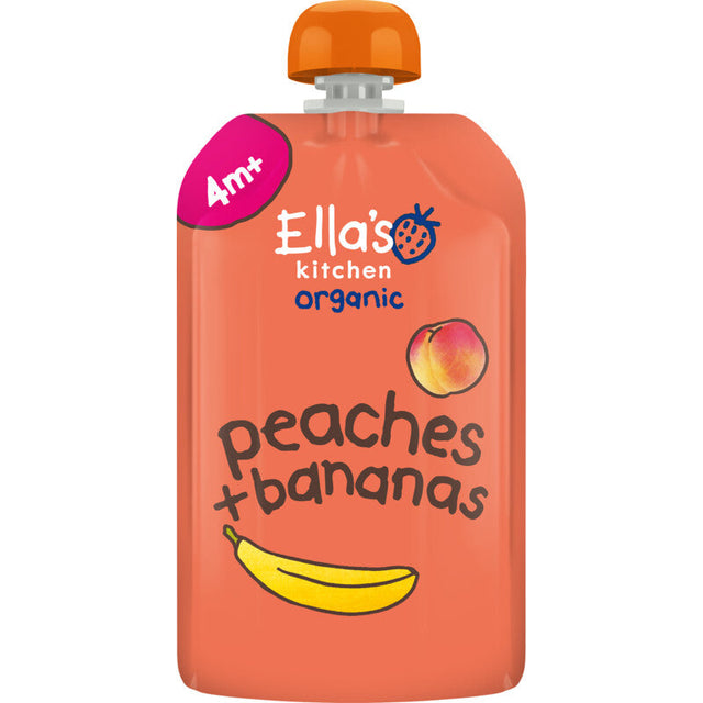 Ella's kitchen Peaches + bananas 4m+ Baby food 120g