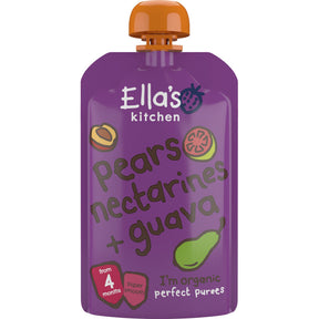 Ella's kitchen Pears, nectarine + Guava 4m+ bio Baby food 120g